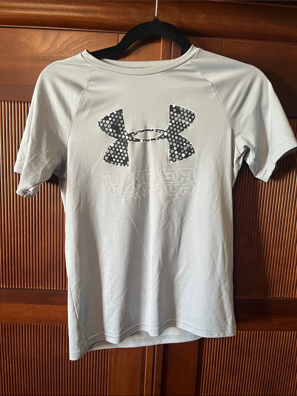 Under Armour Light Gray Short-Sleeve Tech Logo Tee